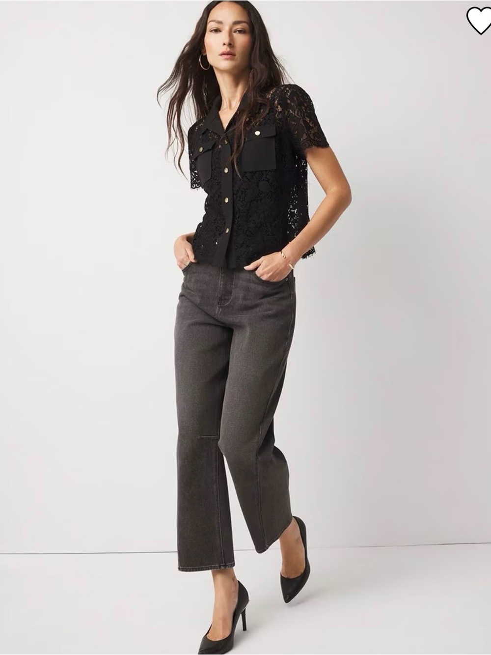 White House Black Market Icon Gray Extra High Rise Barrel Jeans